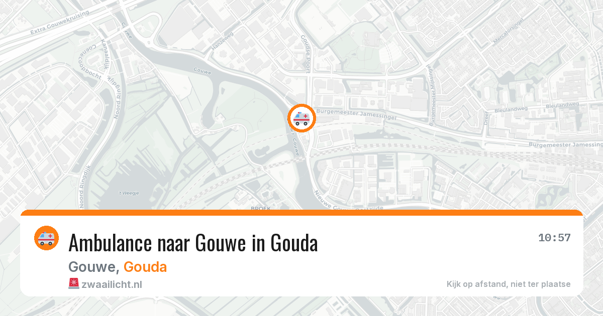 Ambulance naar Gouwe in Gouda — 26 mrt 2026
