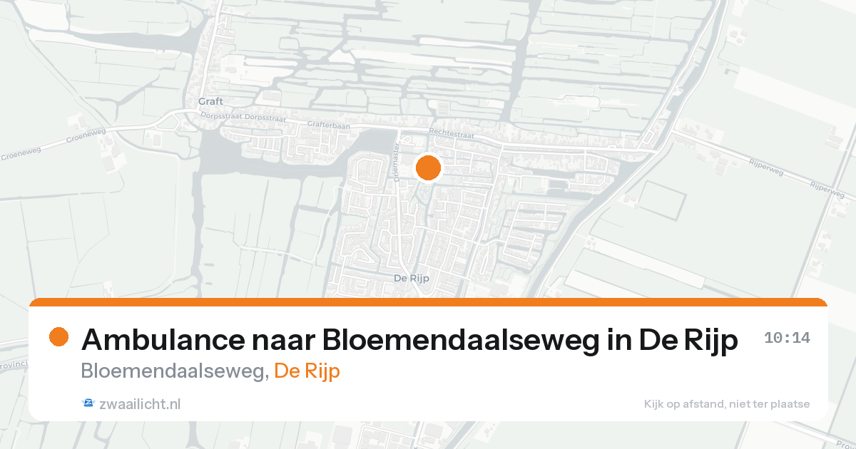 Ambulance naar Bloemendaalseweg in De Rijp — 19 aug 2026