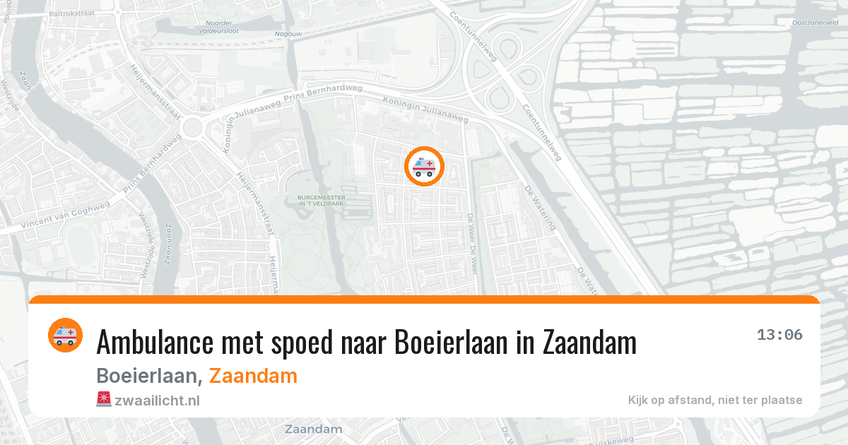 Ambulance met spoed naar Boeierlaan in Zaandam — 22 jan 2026
