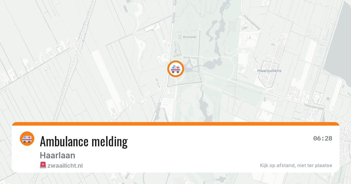Ambulance melding — 1 aug 2026