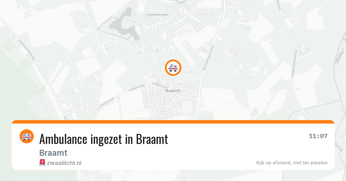 Ambulance ingezet in Braamt — 23 jun 2026