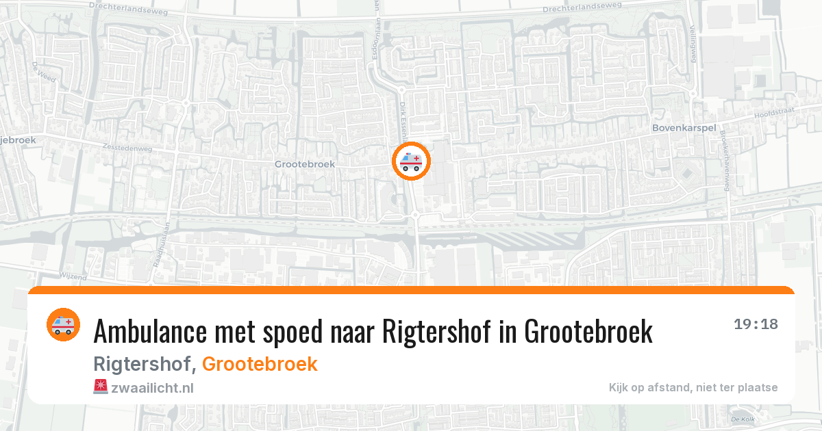 Ambulance met spoed naar Rigtershof in Grootebroek — 4 aug 2026