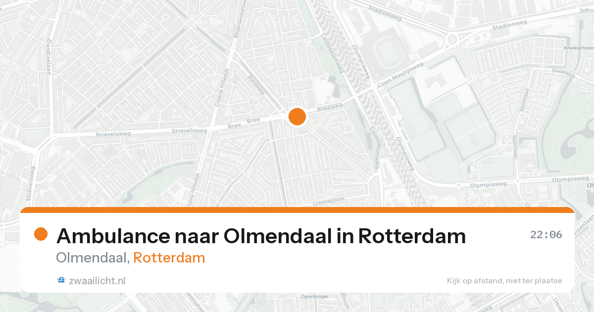 Ambulance naar Olmendaal in Rotterdam — 6 jun 2026