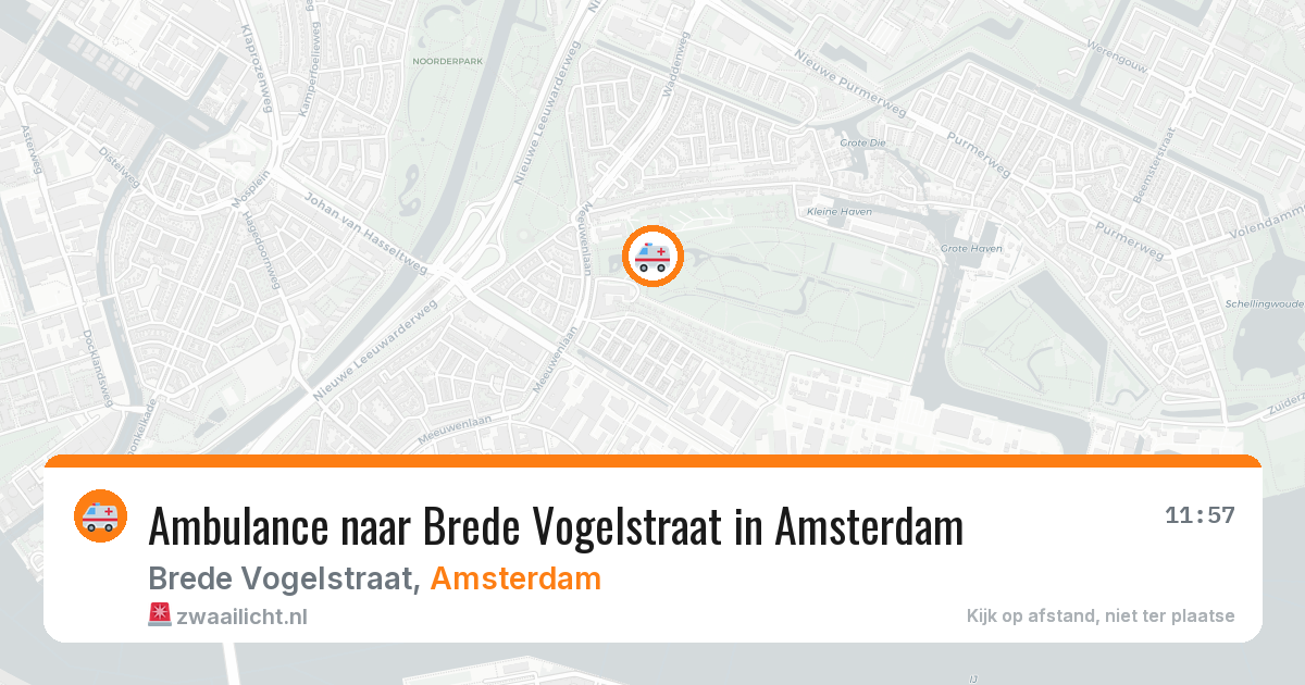 Ambulance naar Brede Vogelstraat in Amsterdam — 7 mei 2026