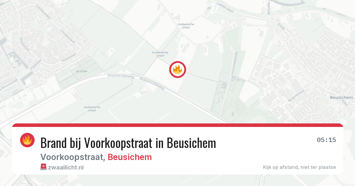 Brand bij Voorkoopstraat in Beusichem — 28 jun 2026