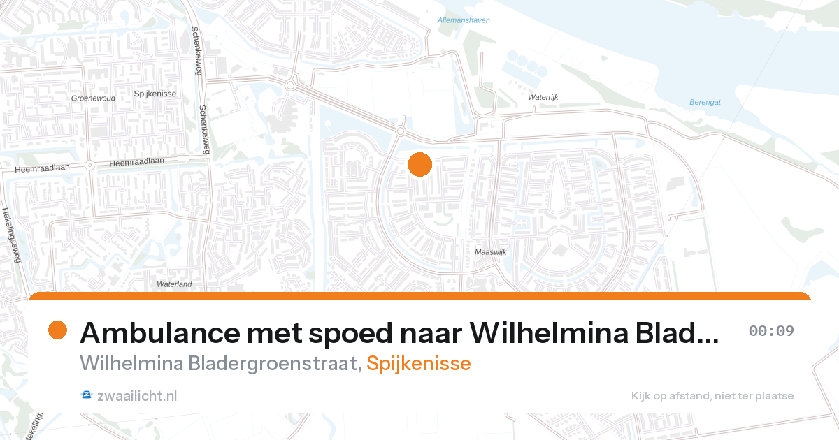 Ambulance met spoed naar Wilhelmina Bladergroenstraat in Spijkenisse — 31 jan 2026