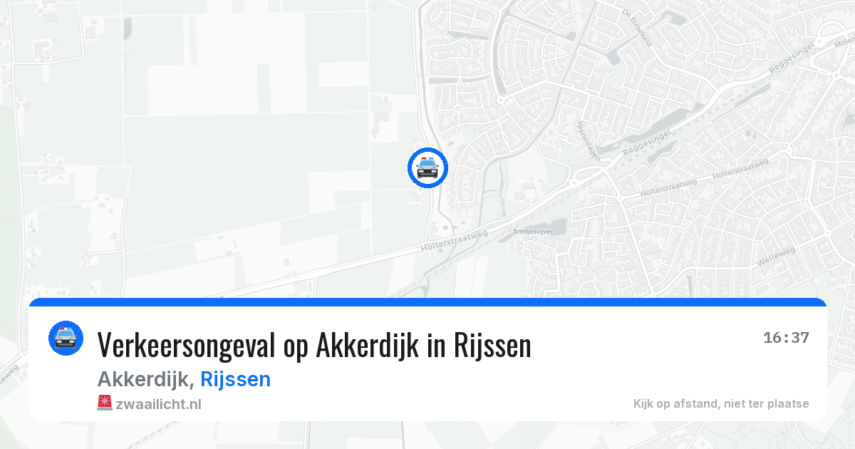 Verkeersongeval op Akkerdijk in Rijssen — 1 mei 2026
