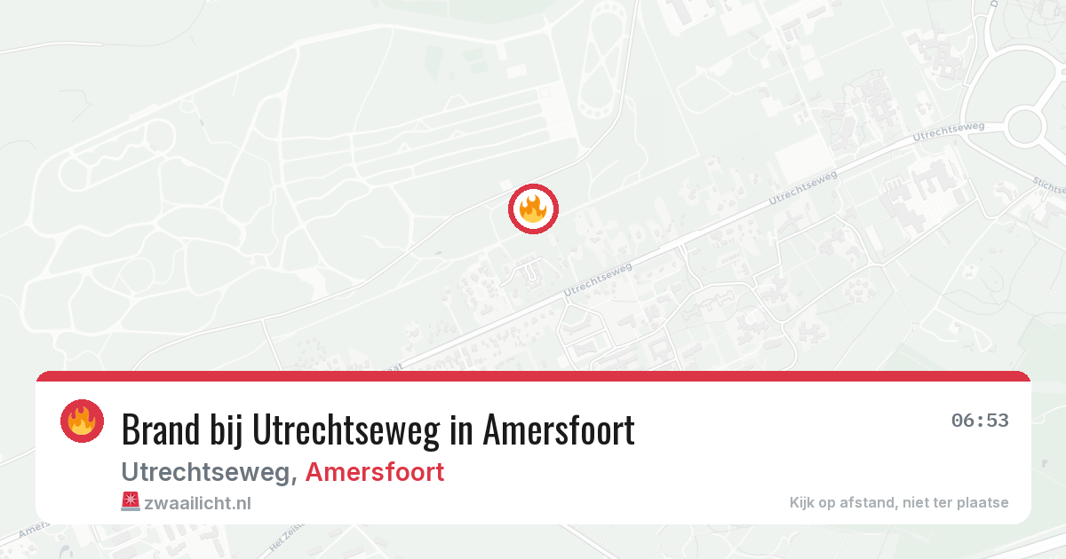 Brand bij Utrechtseweg in Amersfoort — 1 mrt 2026