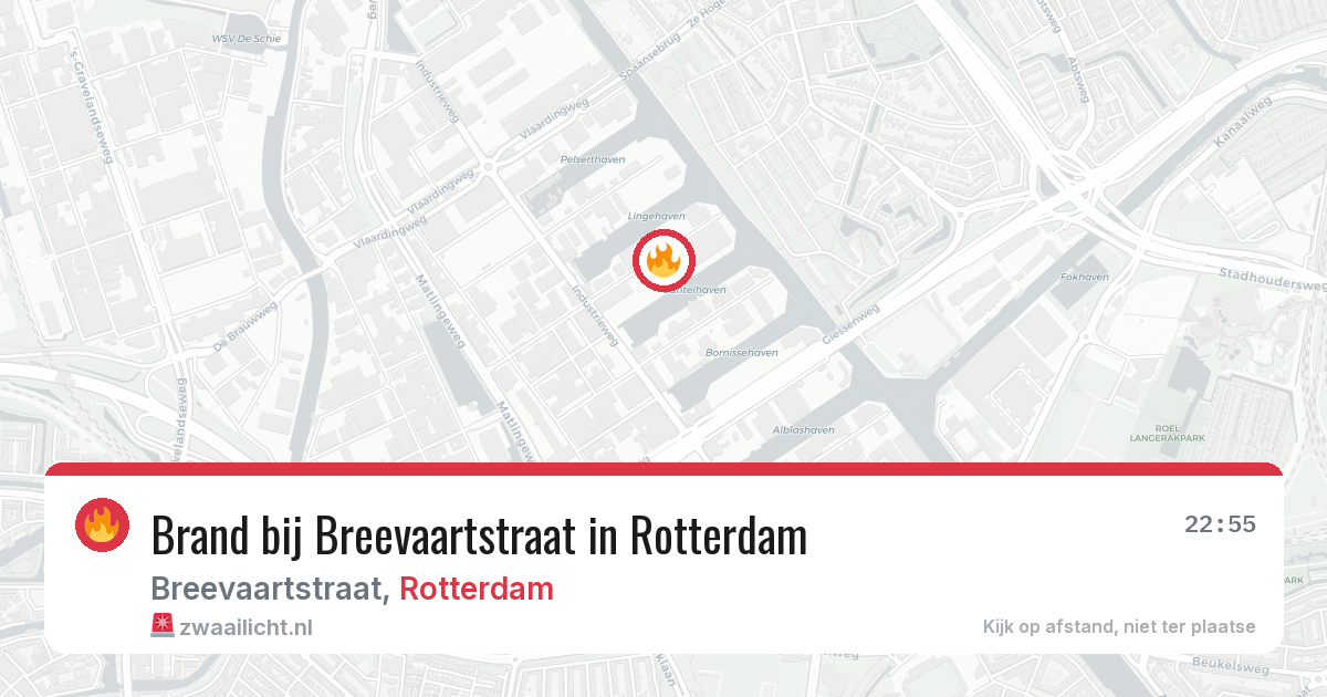 Brand bij Breevaartstraat in Rotterdam — 4 jun 2026