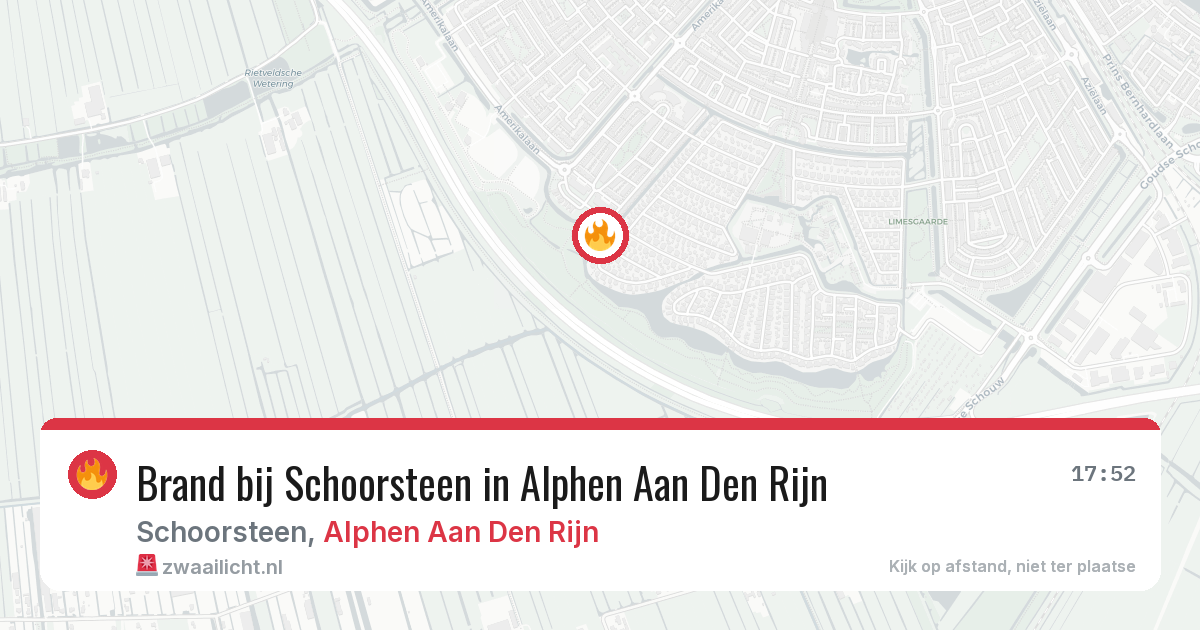 Brand bij Schoorsteen in Alphen Aan Den Rijn — 12 jun 2026