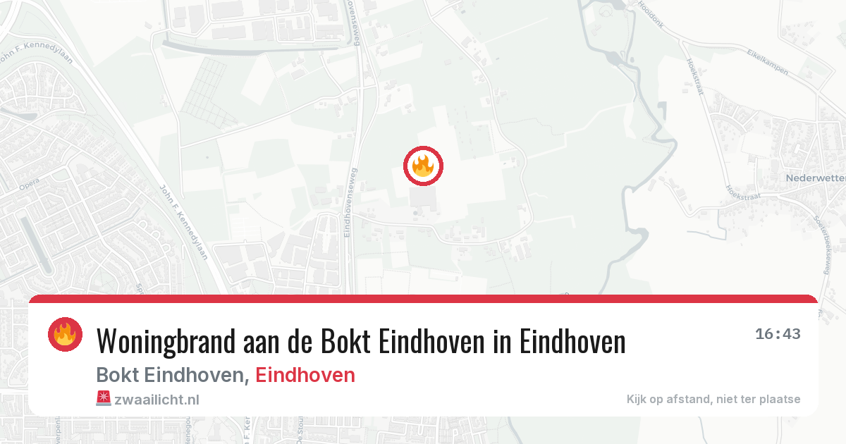 Woningbrand aan de Bokt Eindhoven in Eindhoven — 3 mei 2026