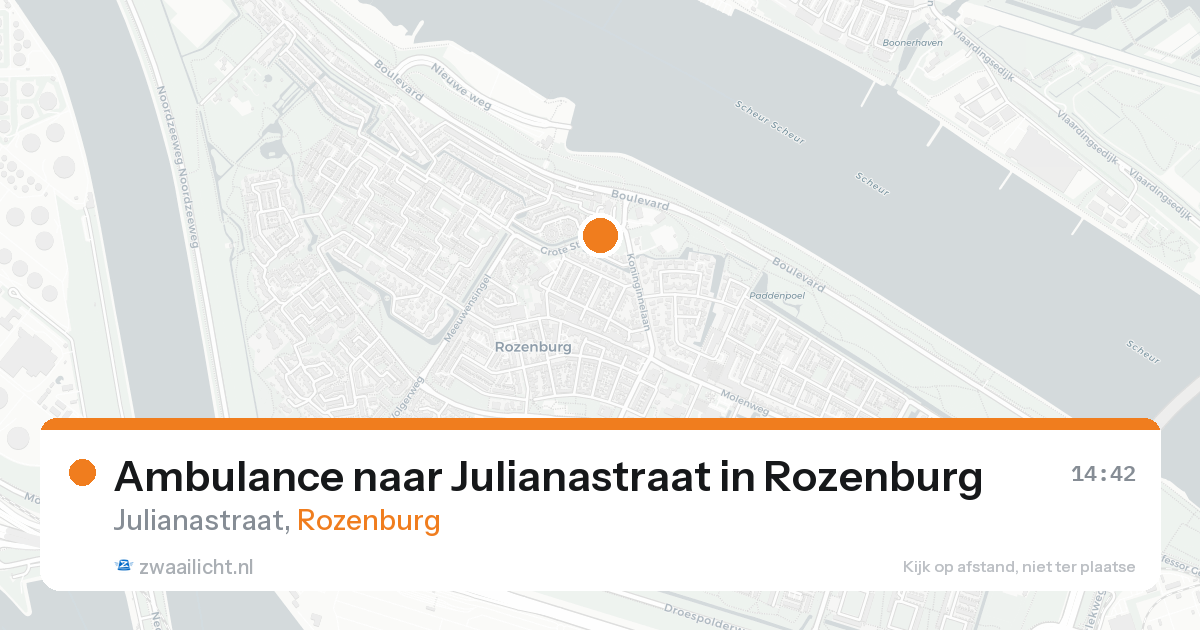 Ambulance naar Julianastraat in Rozenburg — 17 aug 2026