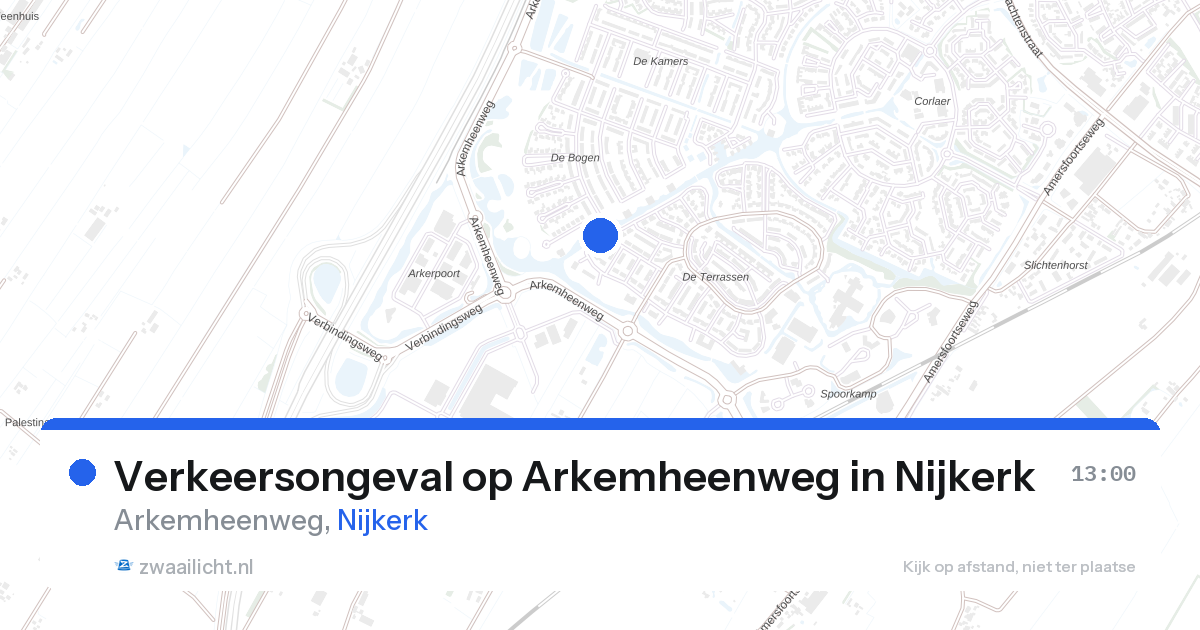 Verkeersongeval op Arkemheenweg in Nijkerk — 31 mei 2026