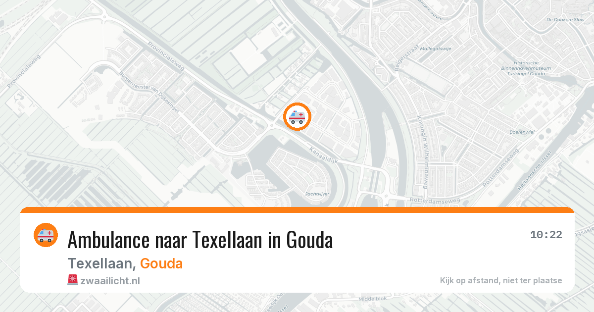 Ambulance naar Texellaan in Gouda — 6 jun 2026