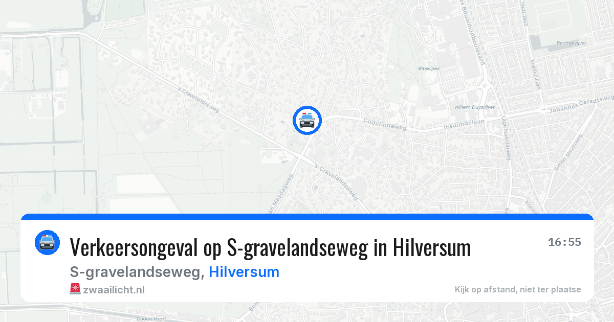 Verkeersongeval op S-gravelandseweg in Hilversum — 26 mrt 2026