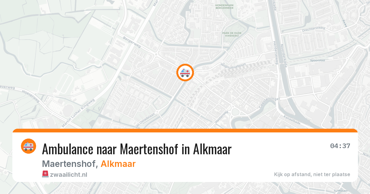 Ambulance naar Maertenshof in Alkmaar — 4 mei 2026