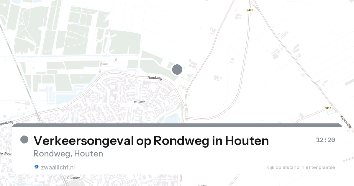 Verkeersongeval op Rondweg in Houten — 25 feb 2026