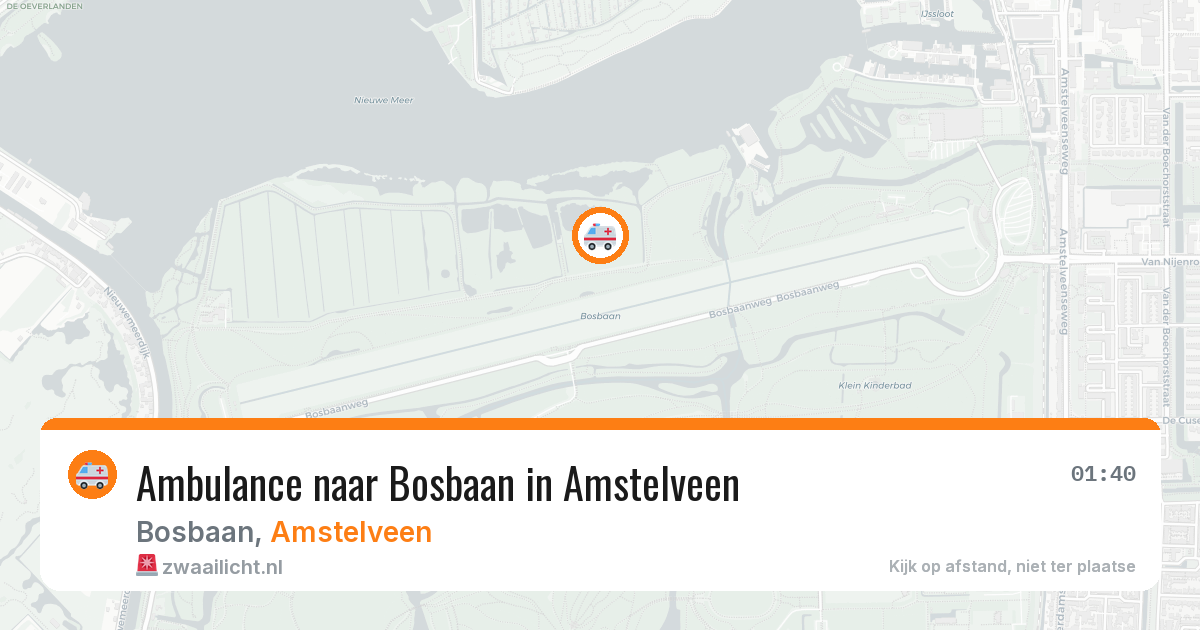 Ambulance naar Bosbaan in Amstelveen — 30 jan 2026