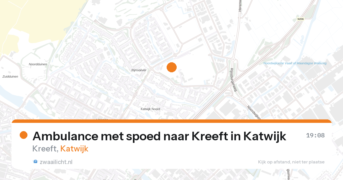 Ambulance met spoed naar Kreeft in Katwijk — 14 mrt 2026