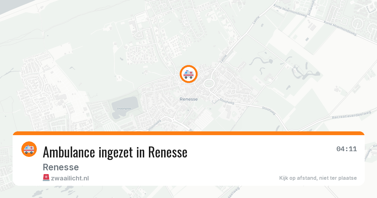 Ambulance ingezet in Renesse — 31 mei 2026
