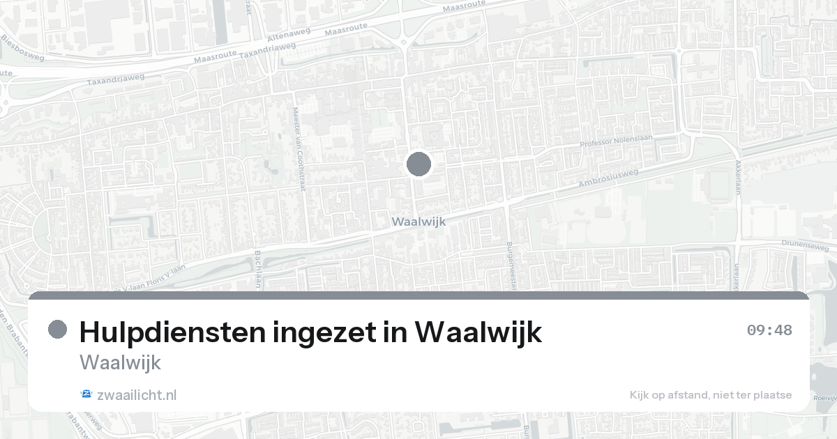 Hulpdiensten ingezet in Waalwijk — 31 jan 2026 | 🚨 Zwaailicht.nl