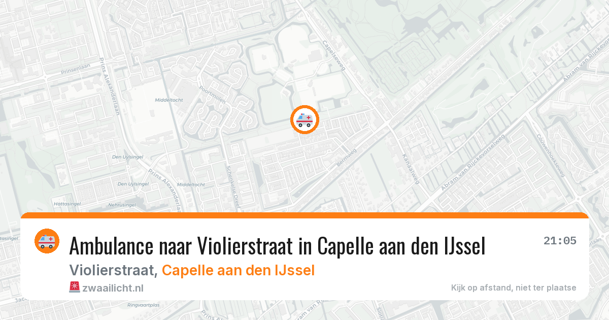Ambulance naar Violierstraat in Capelle aan den IJssel — 11 mei 2026