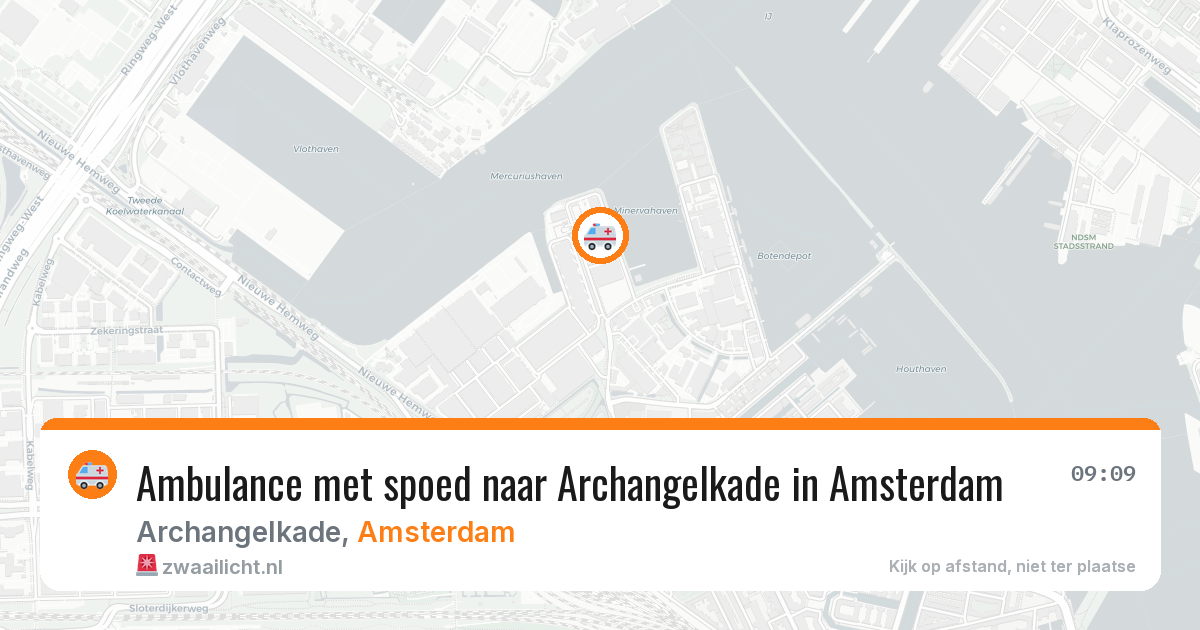 Ambulance met spoed naar Archangelkade in Amsterdam — 29 mei 2026