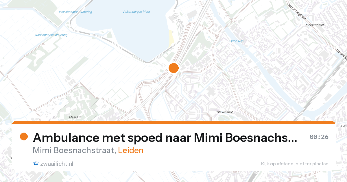 Ambulance met spoed naar Mimi Boesnachstraat in Leiden — 6 feb 2026