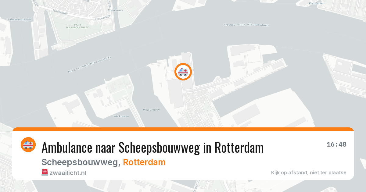 Ambulance naar Scheepsbouwweg in Rotterdam — 5 jun 2026