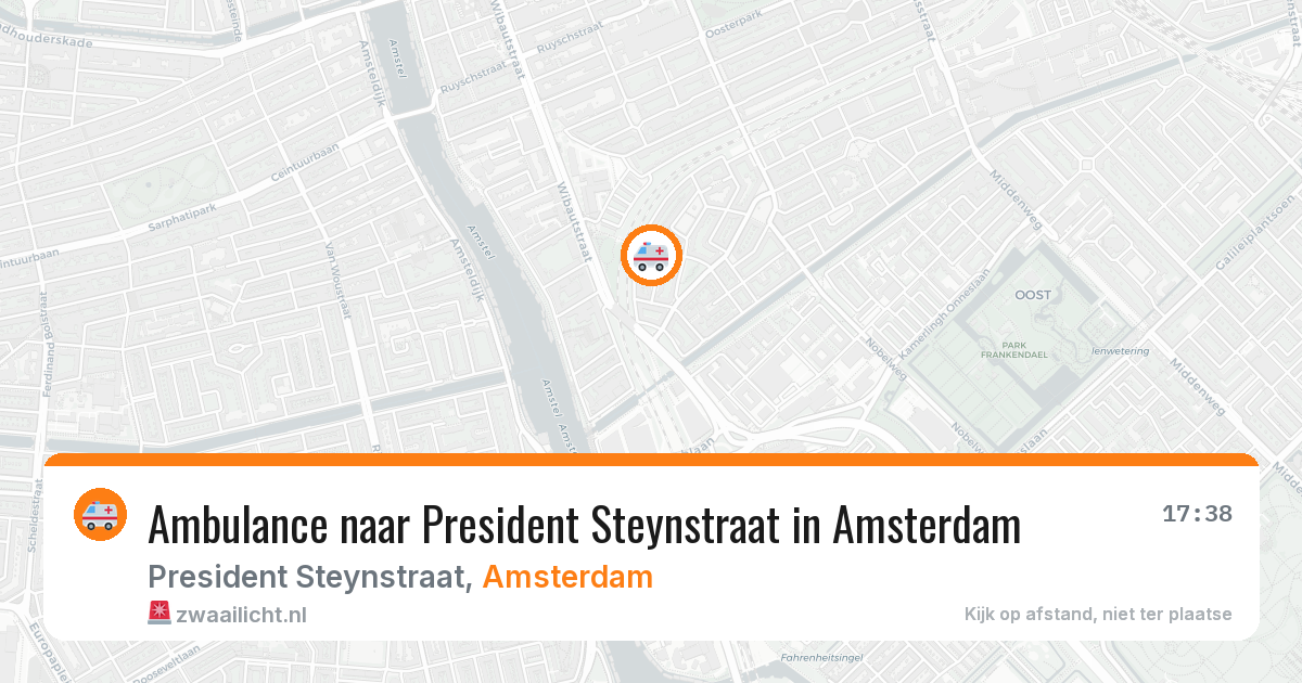Ambulance naar President Steynstraat in Amsterdam — 28 jun 2026