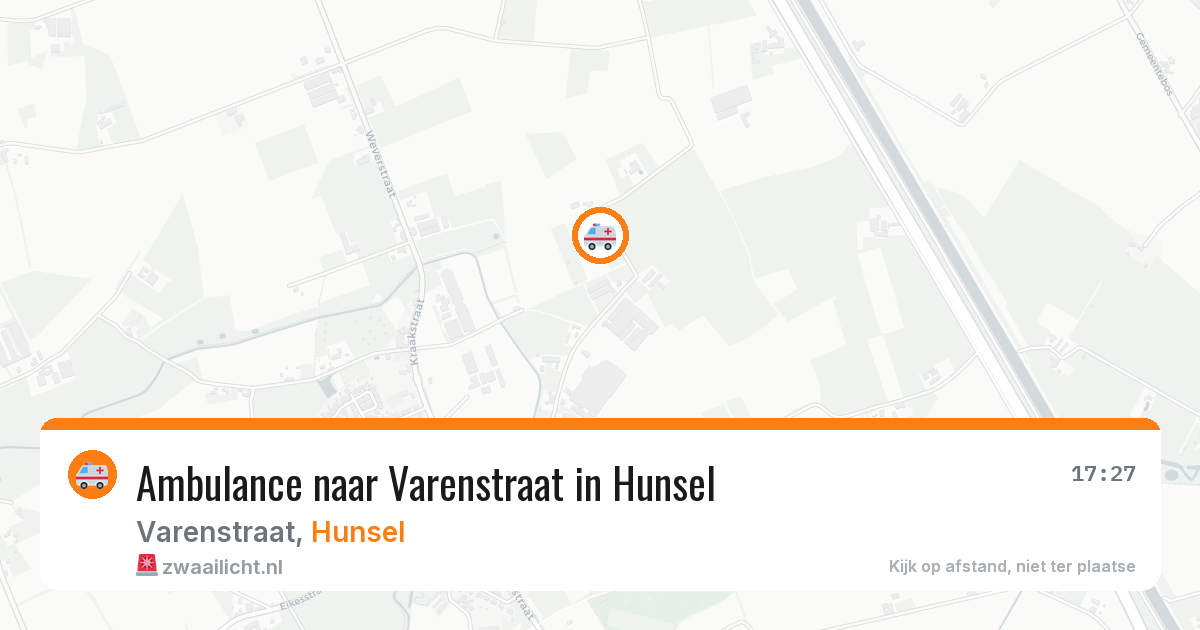 Ambulance naar Varenstraat in Hunsel — 18 feb 2026