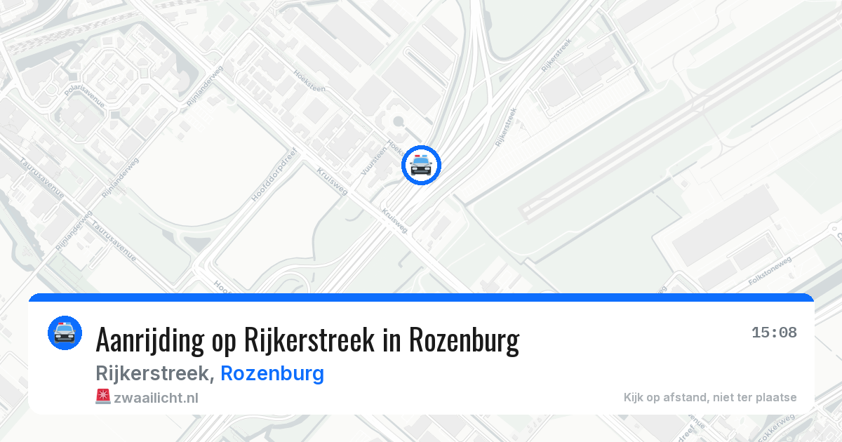 Aanrijding op Rijkerstreek in Rozenburg — 3 jun 2026