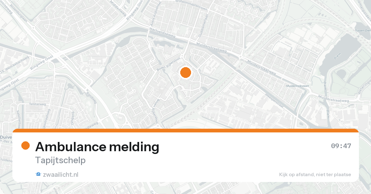 Ambulance melding — 31 jan 2026