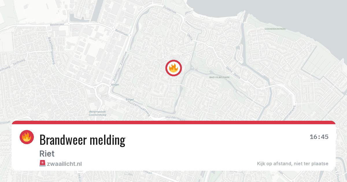 Brandweer melding — 3 jul 2026