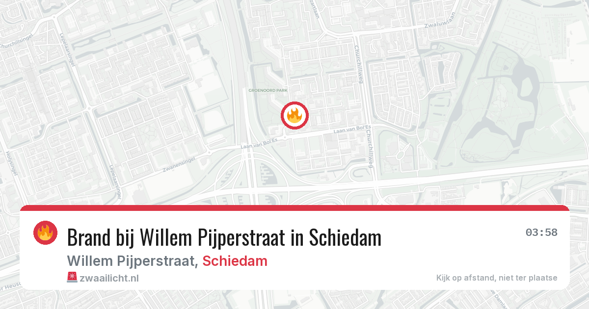 Brand bij Willem Pijperstraat in Schiedam — 6 mei 2026