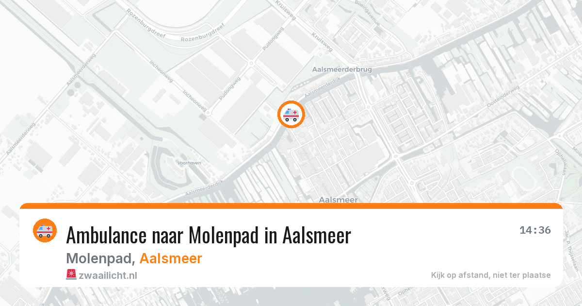 Ambulance naar Molenpad in Aalsmeer — 10 mei 2026