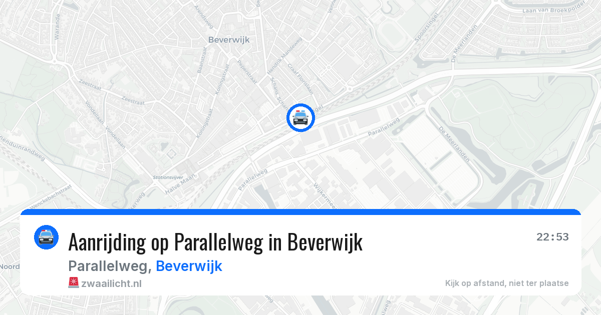 Aanrijding op Parallelweg in Beverwijk — 8 apr 2026