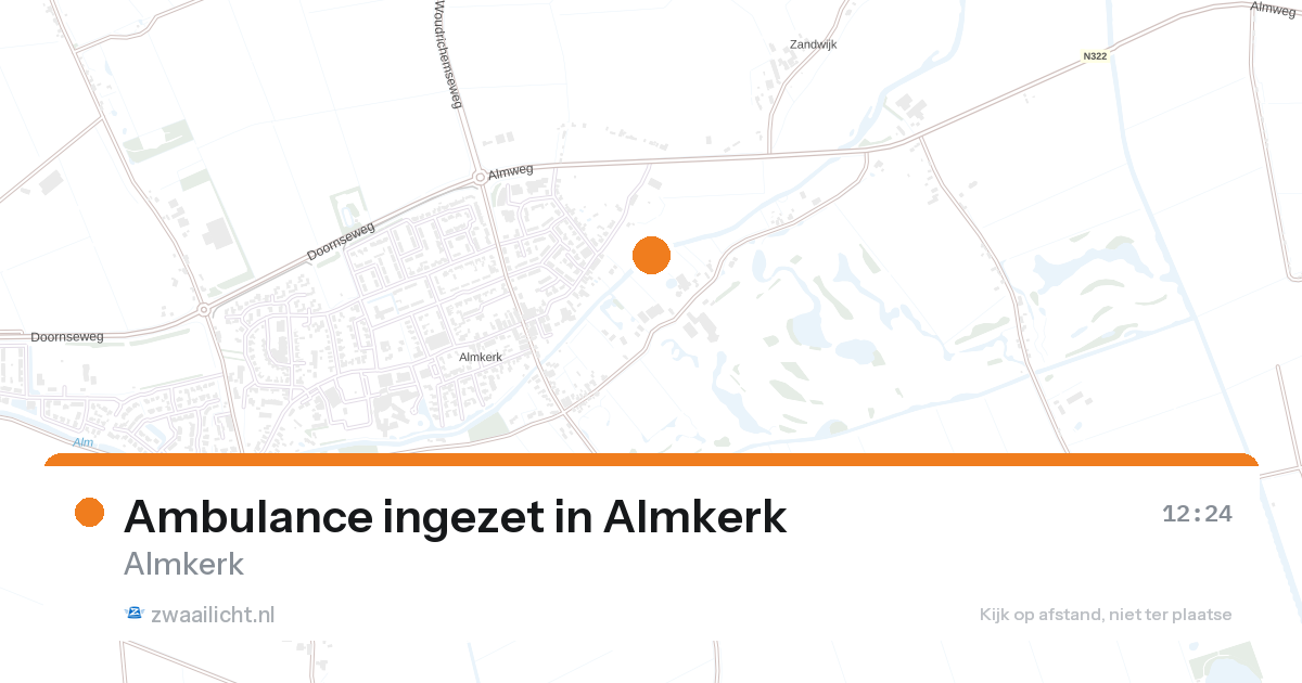 Ambulance ingezet in Almkerk — 26 aug 2026