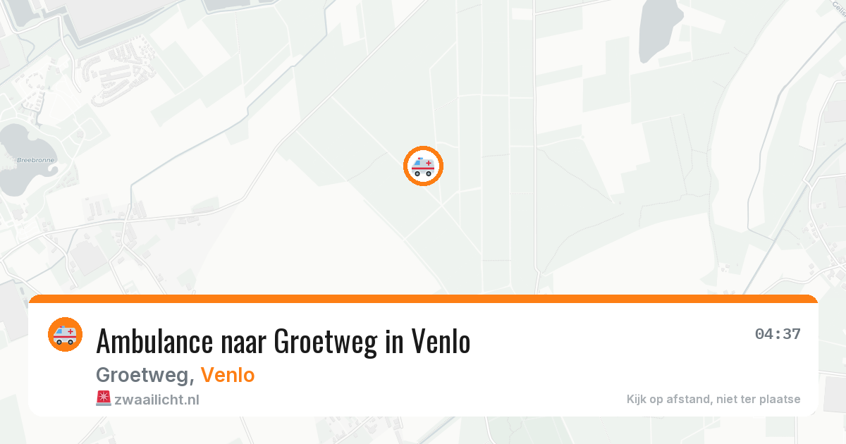 Ambulance naar Groetweg in Venlo — 26 jun 2026