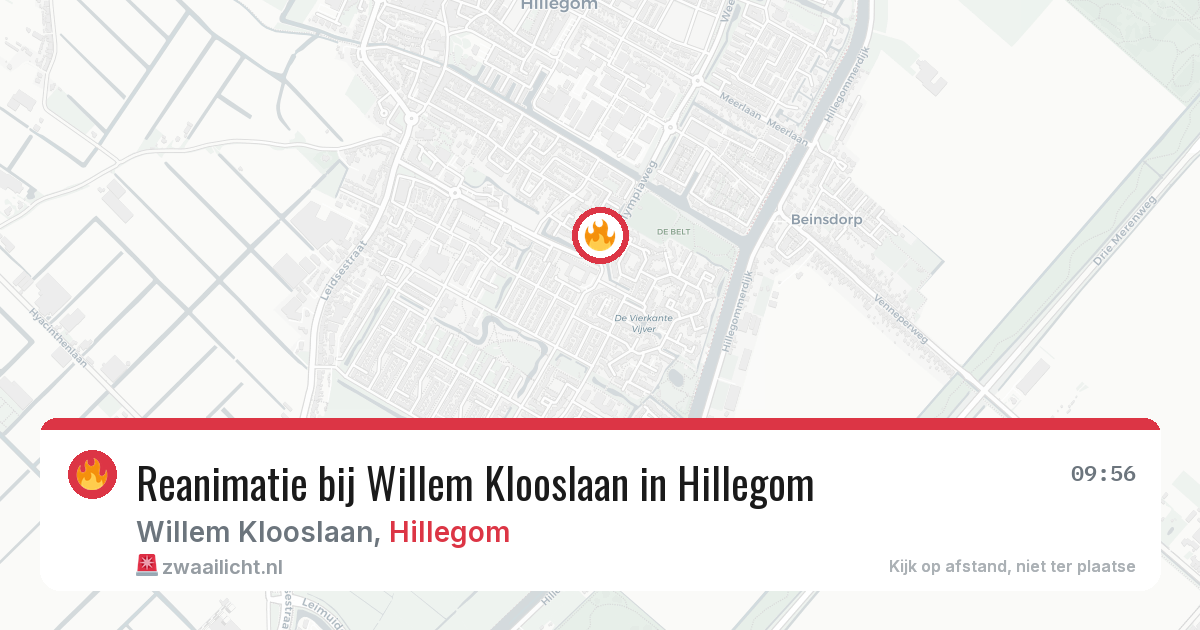 Reanimatie bij Willem Klooslaan in Hillegom — 7 jun 2026