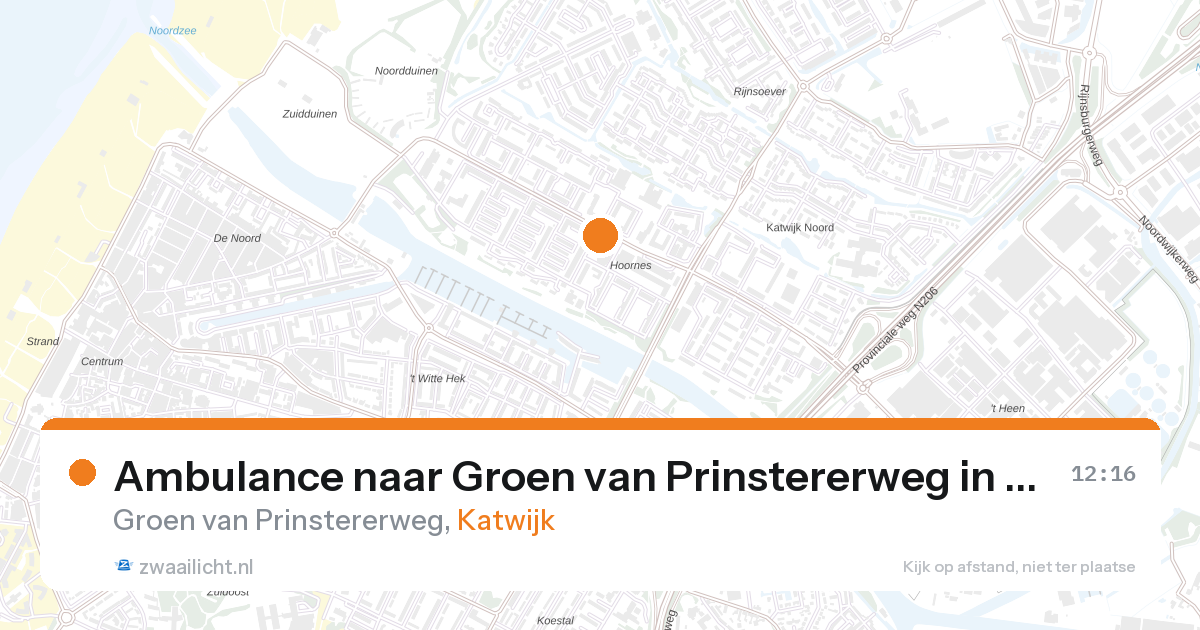 Ambulance naar Groen van Prinstererweg in Katwijk — 24 jun 2026