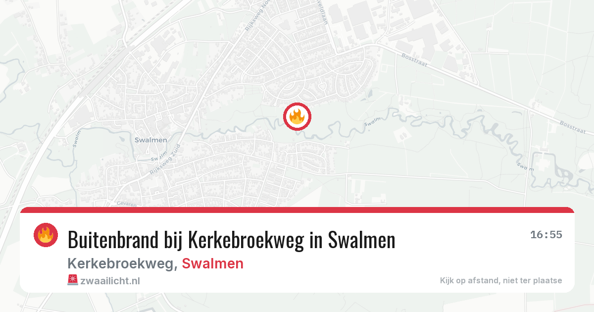 Buitenbrand bij Kerkebroekweg in Swalmen — 19 mrt 2026