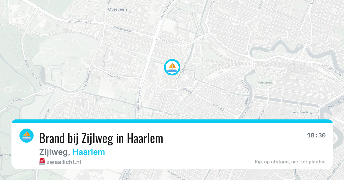 Brand bij Zijlweg in Haarlem — 11 aug 2026