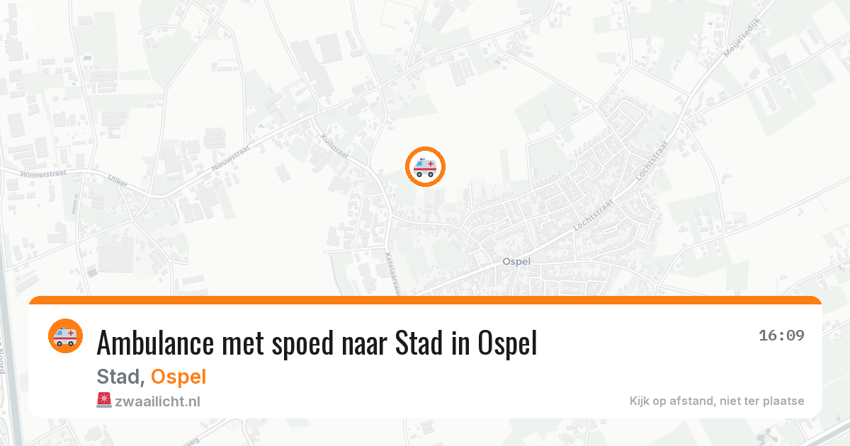 Ambulance met spoed naar Stad in Ospel — 17 jul 2026