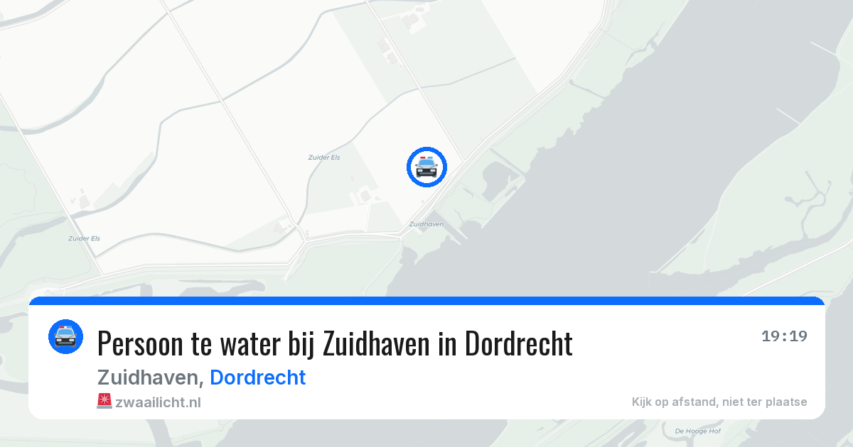 Persoon te water bij Zuidhaven in Dordrecht — 27 jun 2026