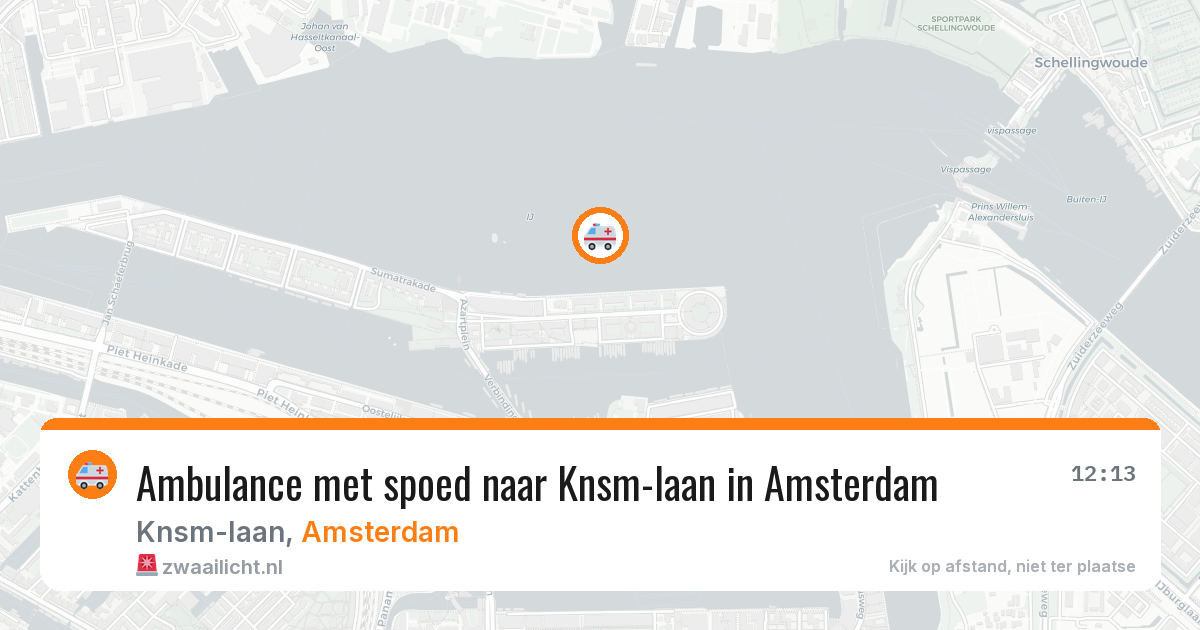 Ambulance met spoed naar Knsm-laan in Amsterdam — 11 mei 2026