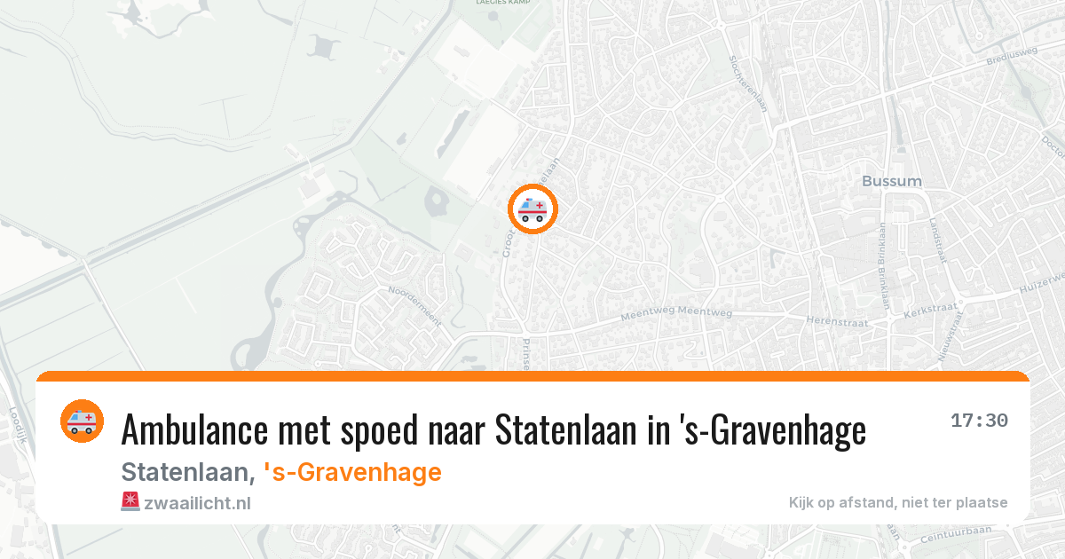 Ambulance met spoed naar Statenlaan in 's-Gravenhage — 4 apr 2026