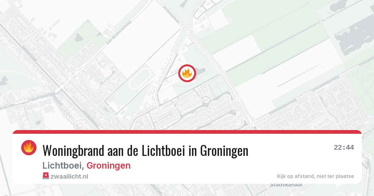 Woningbrand aan de Lichtboei in Groningen — 17 jan 2026