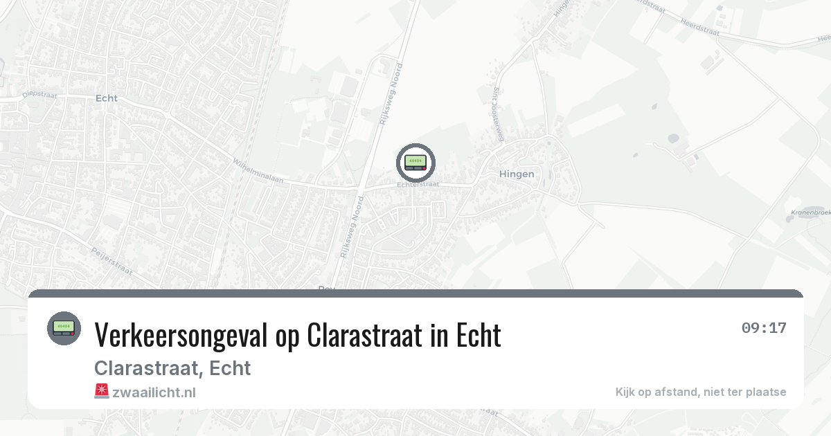 Verkeersongeval op Clarastraat in Echt — 11 mrt 2026