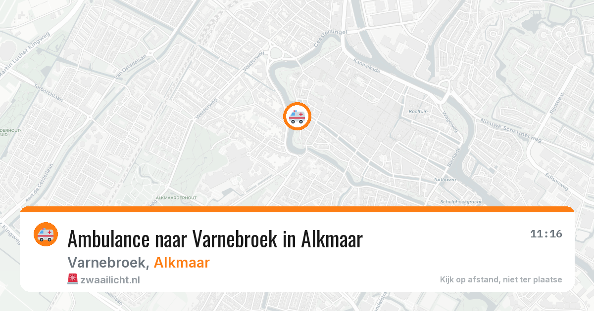 Ambulance naar Varnebroek in Alkmaar — 11 jun 2026